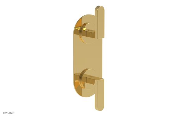 Phylrich - Rond Thermostatic Valve with Volume Control or Diverter - Lever Handles