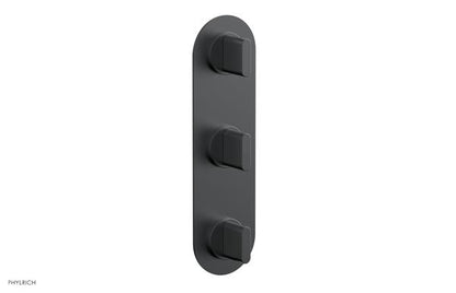 Phylrich - Rond Thermostatic Valve with Two Volume Control - Blade Handles