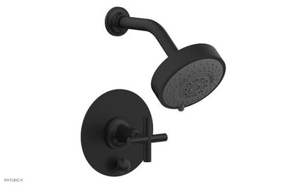 Phylrich - Pressure Balance Shower and Diverter Set (Less Spout) - Cross Handle