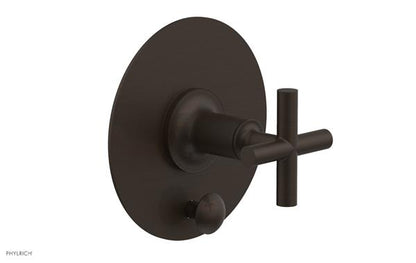 Phylrich - Pressure Balance Shower Plate with Diverter and Handle Trim Set - Cross Handle