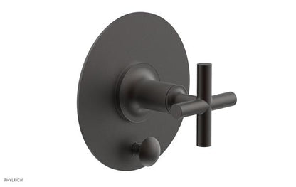 Phylrich - Pressure Balance Shower Plate with Diverter and Handle Trim Set - Cross Handle