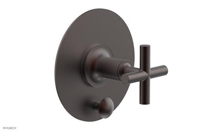 Phylrich - Pressure Balance Shower Plate with Diverter and Handle Trim Set - Cross Handle