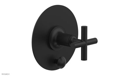 Phylrich - Pressure Balance Shower Plate with Diverter and Handle Trim Set - Cross Handle