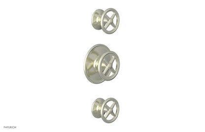 Phylrich - Works Thermostatic Valve with Two Volume Control - Cross Handles