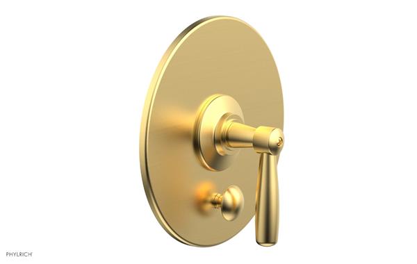 Phylrich - Works Pressure Balance Shower Plate with Diverter and Handle Trim Set - Lever Handle