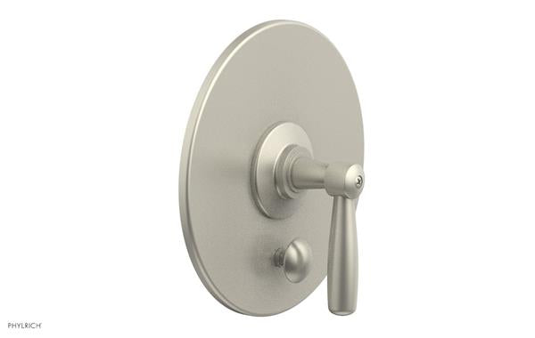 Phylrich - Works Pressure Balance Shower Plate with Diverter and Handle Trim Set - Lever Handle