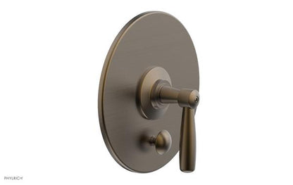 Phylrich - Works Pressure Balance Shower Plate with Diverter and Handle Trim Set - Lever Handle