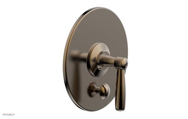 Phylrich - Works Pressure Balance Shower Plate with Diverter and Handle Trim Set - Lever Handle