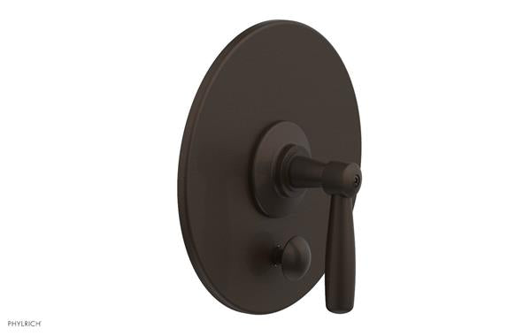 Phylrich - Works Pressure Balance Shower Plate with Diverter and Handle Trim Set - Lever Handle