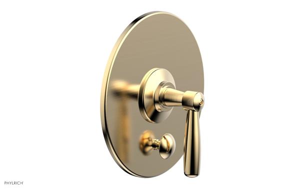 Phylrich - Works Pressure Balance Shower Plate with Diverter and Handle Trim Set - Lever Handle