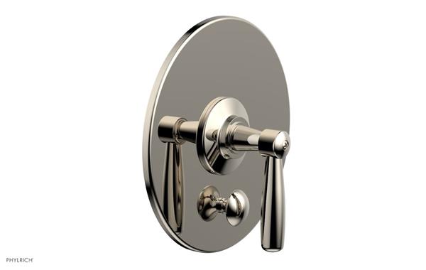 Phylrich - Works Pressure Balance Shower Plate with Diverter and Handle Trim Set - Lever Handle