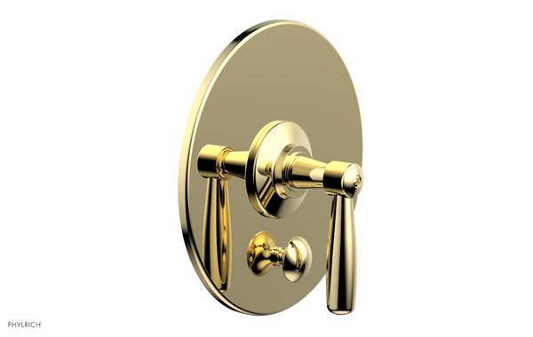 Phylrich - Works Pressure Balance Shower Plate with Diverter and Handle Trim Set - Lever Handle