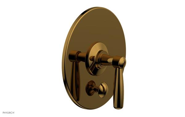 Phylrich - Works Pressure Balance Shower Plate with Diverter and Handle Trim Set - Lever Handle