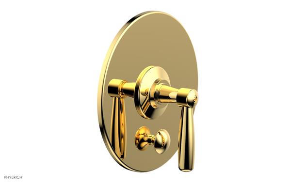Phylrich - Works Pressure Balance Shower Plate with Diverter and Handle Trim Set - Lever Handle