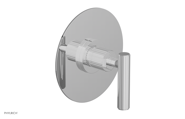 Phylrich - Dustrie Pressure Balance Shower Plate & Handle Trim - Grooved Lever Handle
