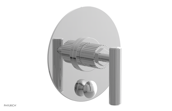 Phylrich - Dustrie Pressure Balance Shower Plate with Diverter Trim Set - Grooved Lever Handle