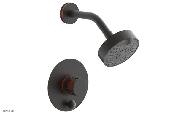Phylrich - Jolie Pressure Balance Shower and Diverter Set (Less Spout) Round Handle