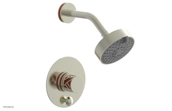Phylrich - Jolie Pressure Balance Shower and Diverter Set (Less Spout) Round Handle