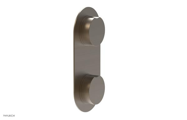 Phylrich - Circ Thermostatic Valve with Volume Control or Diverter - Round Handles
