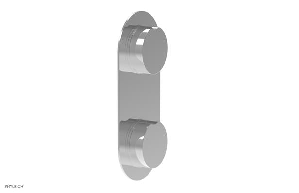 Phylrich - Circ Thermostatic Valve with Volume Control or Diverter - Round Handles