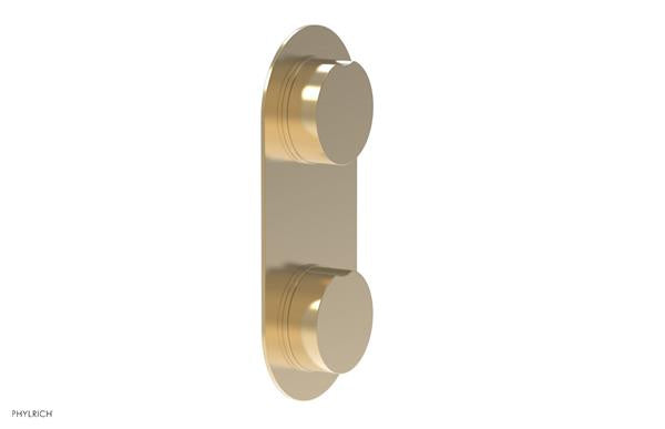 Phylrich - Circ Thermostatic Valve with Volume Control or Diverter - Round Handles