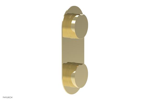 Phylrich - Circ Thermostatic Valve with Volume Control or Diverter - Round Handles