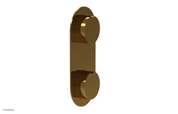 Phylrich - Circ Thermostatic Valve with Volume Control or Diverter - Round Handles