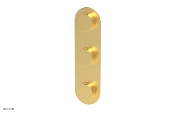 Phylrich - Circ Thermostatic Valve with Two Volume Control - Round Handles
