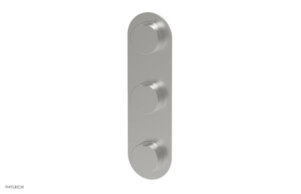Phylrich - Circ Thermostatic Valve with Two Volume Control - Round Handles