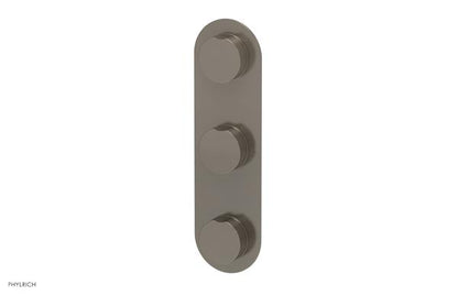 Phylrich - Circ Thermostatic Valve with Two Volume Control - Round Handles