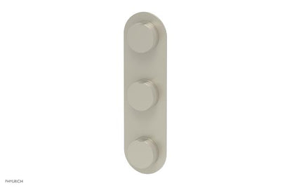 Phylrich - Circ Thermostatic Valve with Two Volume Control - Round Handles