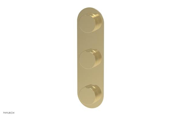 Phylrich - Circ Thermostatic Valve with Two Volume Control - Round Handles