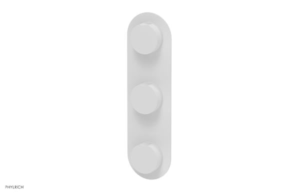 Phylrich - Circ Thermostatic Valve with Two Volume Control - Round Handles