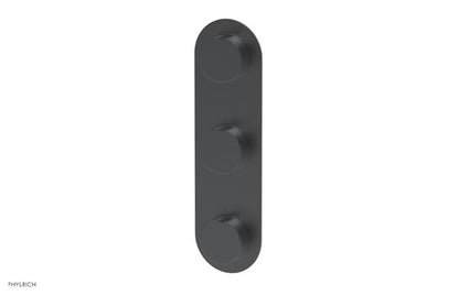 Phylrich - Circ Thermostatic Valve with Two Volume Control - Round Handles