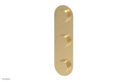 Phylrich - Circ Thermostatic Valve with Two Volume Control - Round Handles