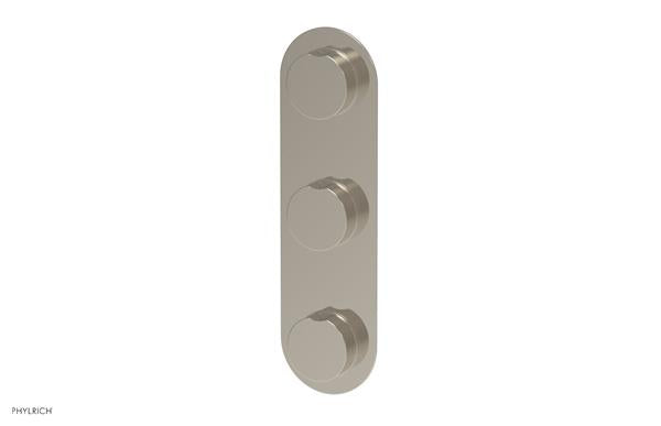 Phylrich - Circ Thermostatic Valve with Two Volume Control - Round Handles