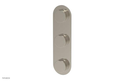 Phylrich - Circ Thermostatic Valve with Two Volume Control - Round Handles