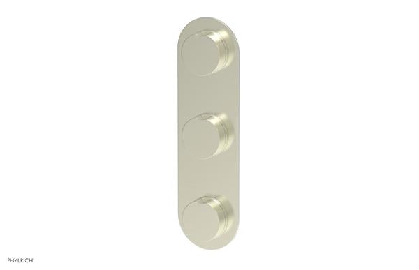 Phylrich - Circ Thermostatic Valve with Two Volume Control - Round Handles