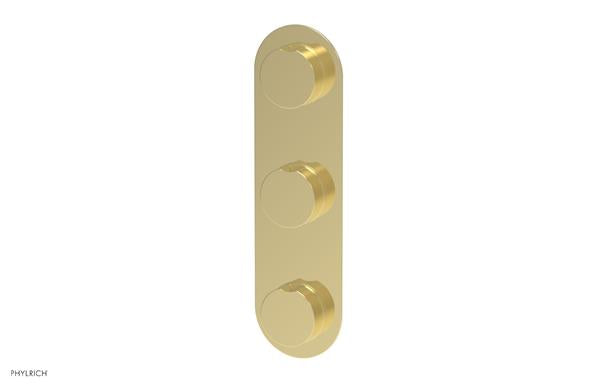 Phylrich - Circ Thermostatic Valve with Two Volume Control - Round Handles