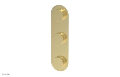Phylrich - Circ Thermostatic Valve with Two Volume Control - Round Handles
