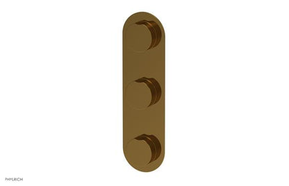 Phylrich - Circ Thermostatic Valve with Two Volume Control - Round Handles