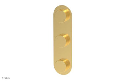 Phylrich - Circ Thermostatic Valve with Two Volume Control - Round Handles
