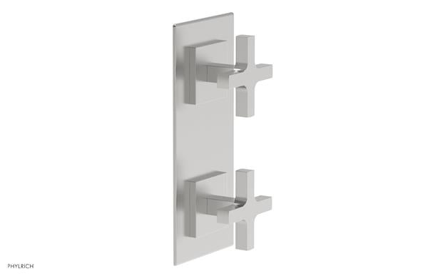 Phylrich - Croi Thermostatic Valve with Volume Control or Diverter - Cross Handles