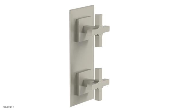 Phylrich - Croi Thermostatic Valve with Volume Control or Diverter - Cross Handles
