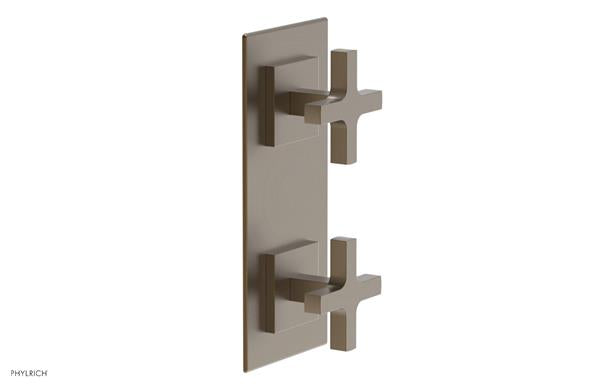 Phylrich - Croi Thermostatic Valve with Volume Control or Diverter - Cross Handles