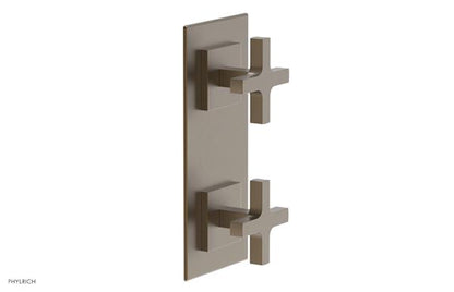 Phylrich - Croi Thermostatic Valve with Volume Control or Diverter - Cross Handles