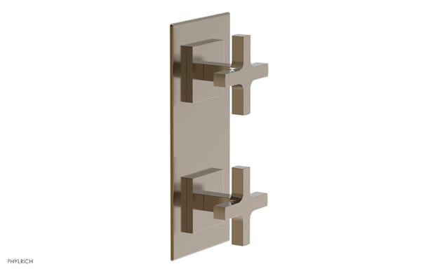Phylrich - Croi Thermostatic Valve with Volume Control or Diverter - Cross Handles