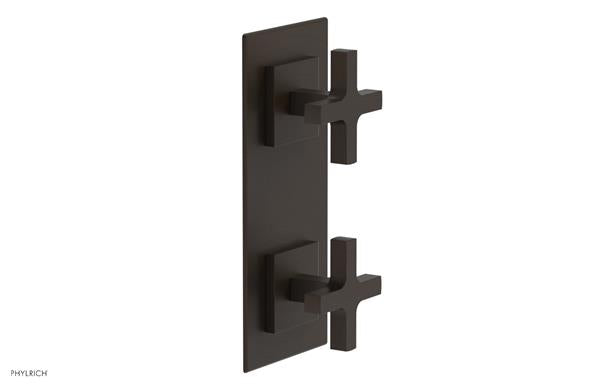 Phylrich - Croi Thermostatic Valve with Volume Control or Diverter - Cross Handles