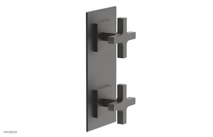 Phylrich - Croi Thermostatic Valve with Volume Control or Diverter - Cross Handles
