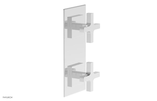 Phylrich - Croi Thermostatic Valve with Volume Control or Diverter - Cross Handles